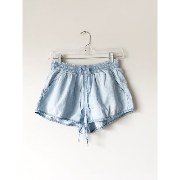 Forever 21 Pants - Paper Bag Light Wash Blue Shorts
